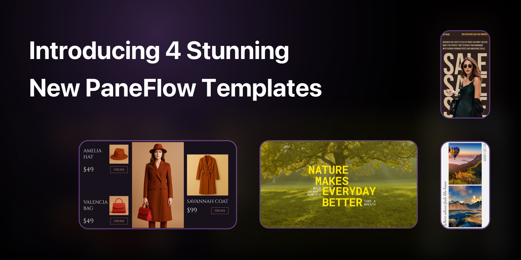 Introducing 4 Stunning New PaneFlow Templates