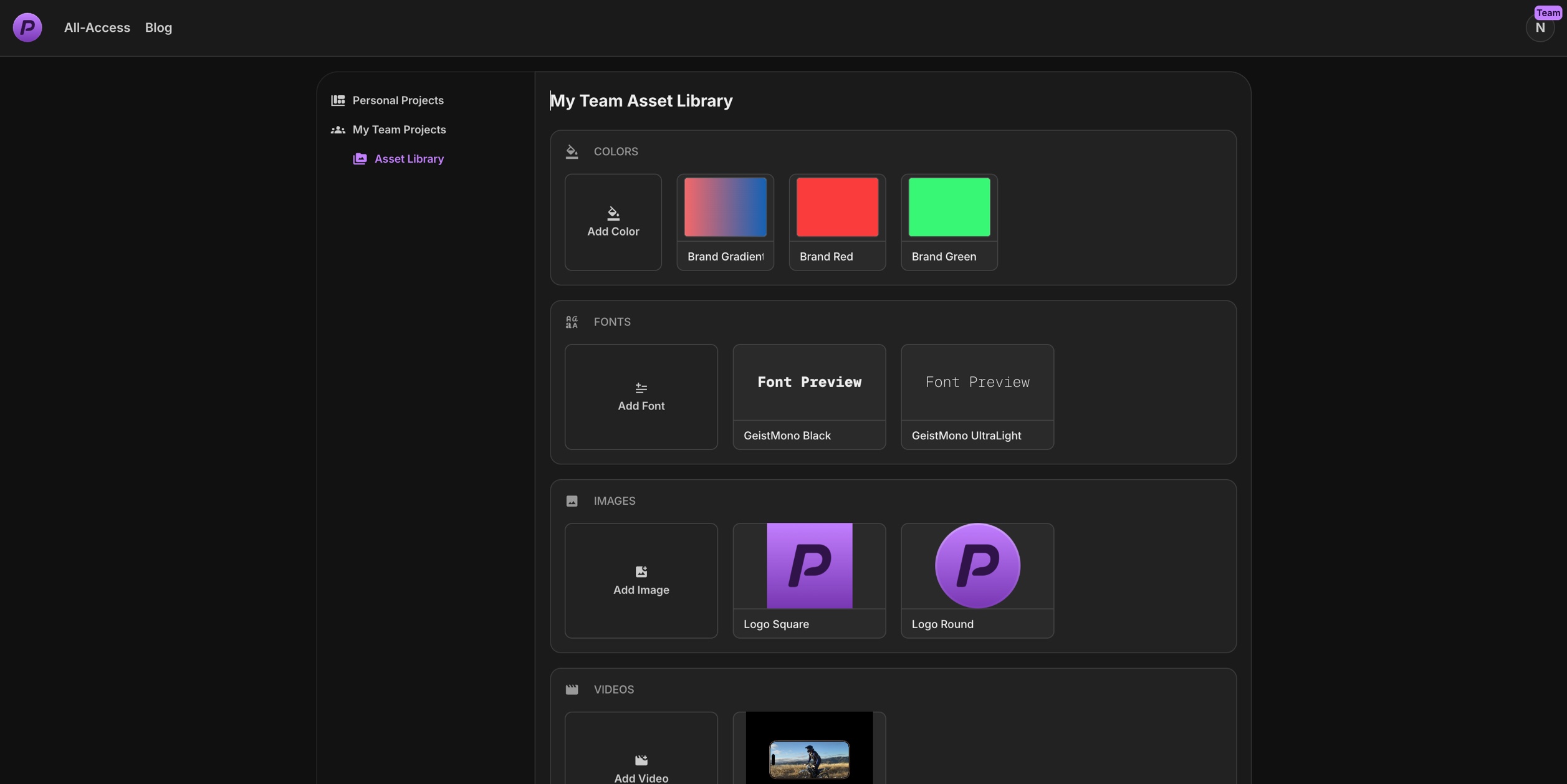 Asset Library