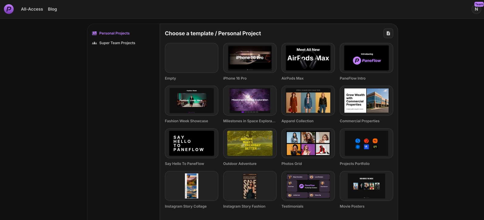PaneFlow Templates