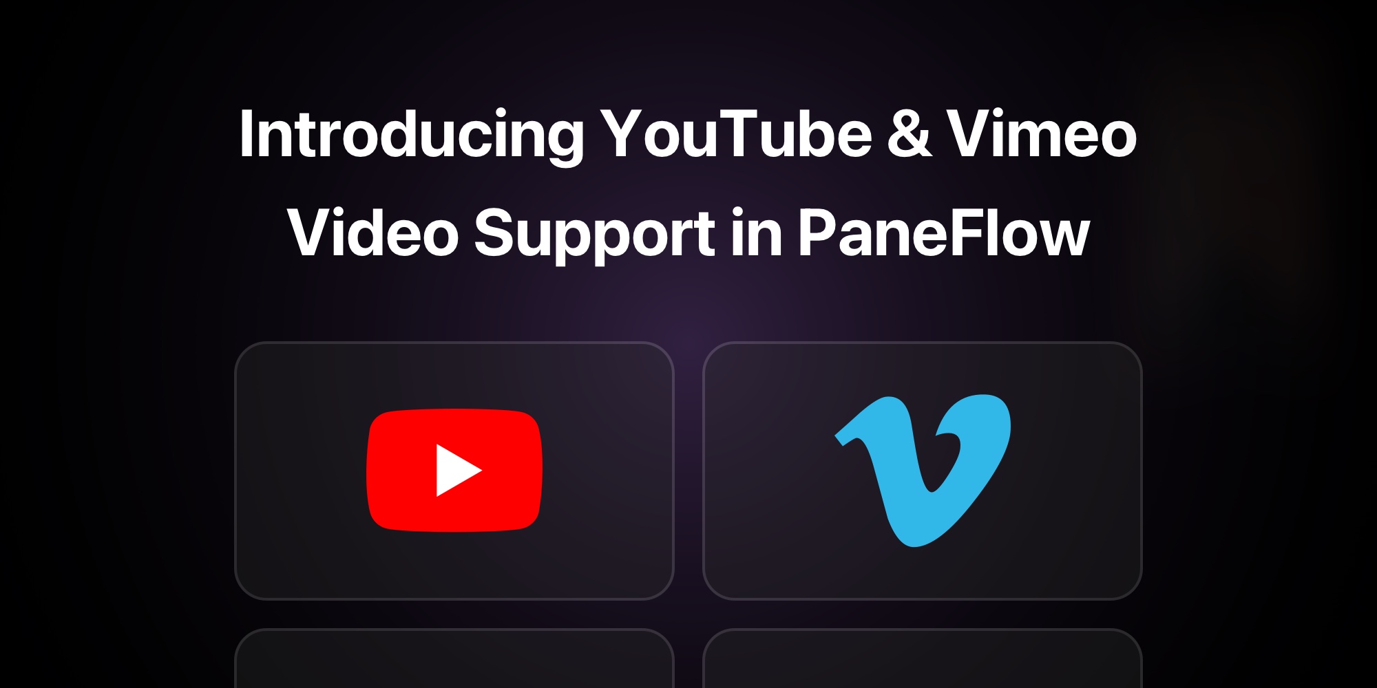 Introducing YouTube & Vimeo Video Support in PaneFlow