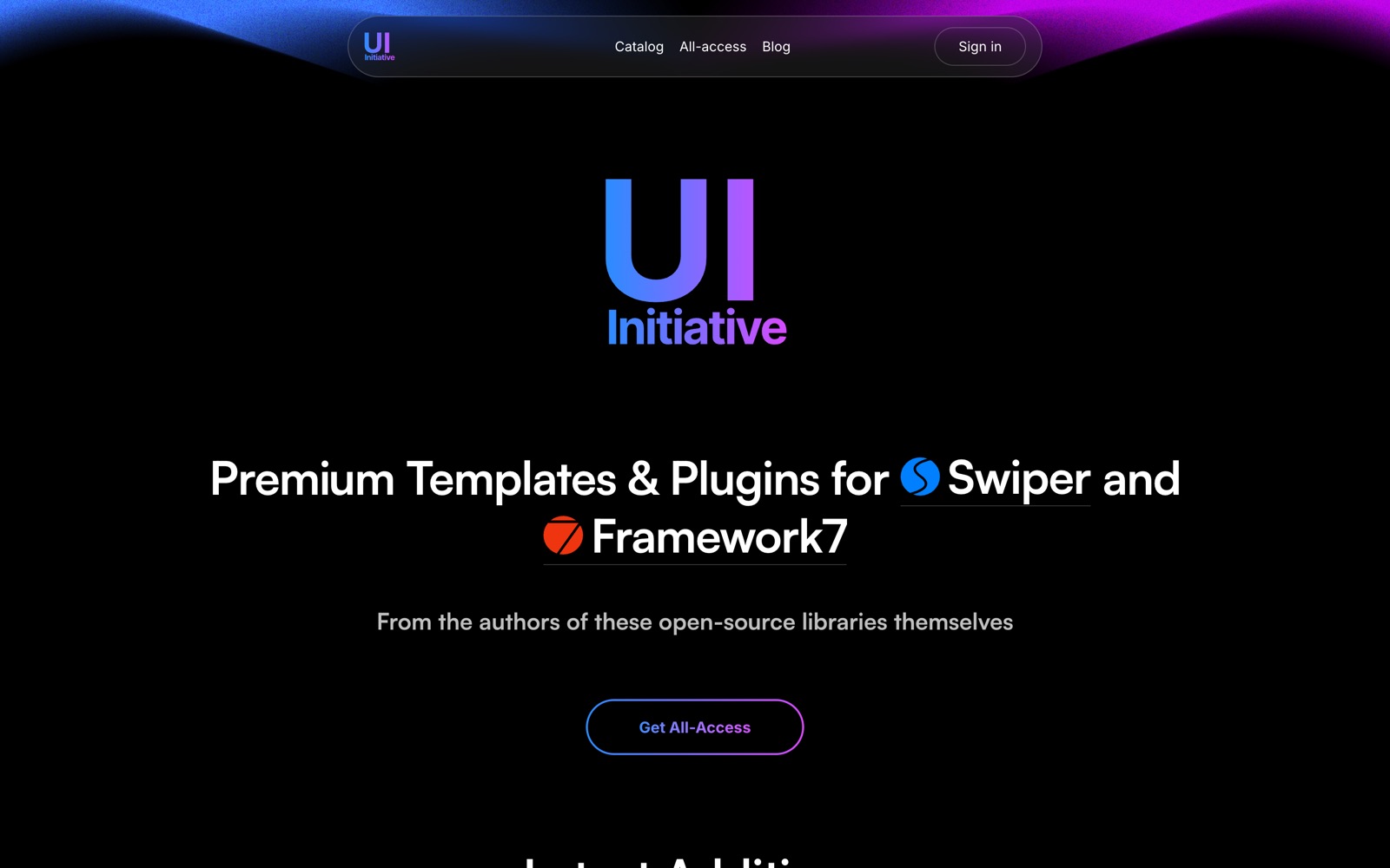 UI Initiative screenshot