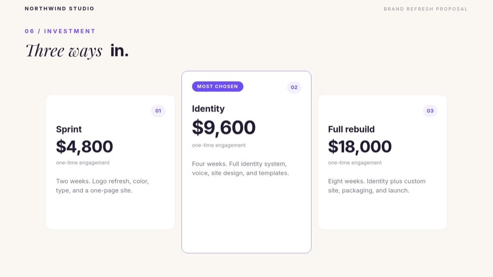 Agency Proposal - Gradient Italic Template - pane 7