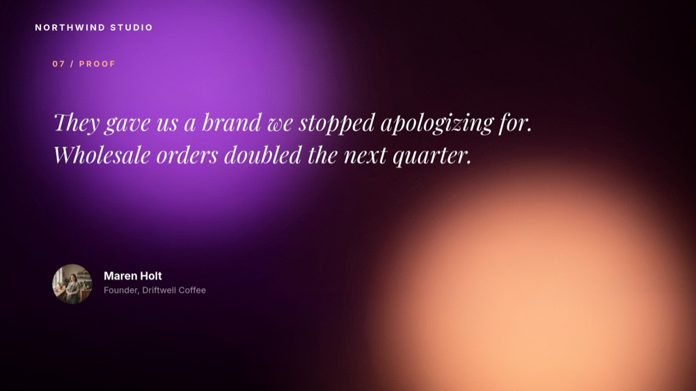 Agency Proposal - Gradient Italic Template - pane 8