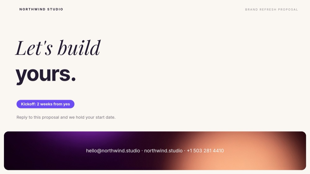 Agency Proposal - Gradient Italic Template - pane 9
