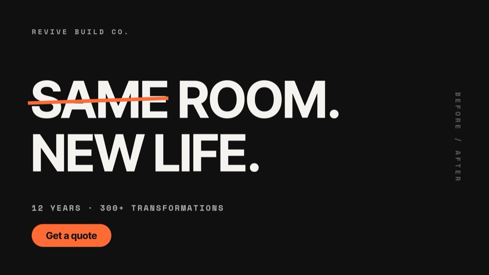 Before / After - Transformation Slider Template - pane 1