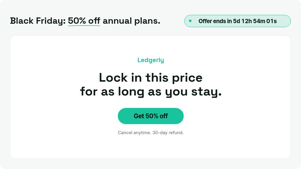 Black Friday SaaS Deal - Annual Pricing Template - pane 4