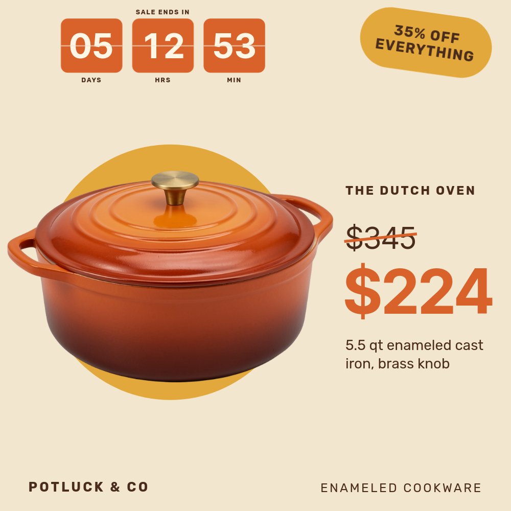 Black Friday Square - Retro Kitchen Template - pane 2