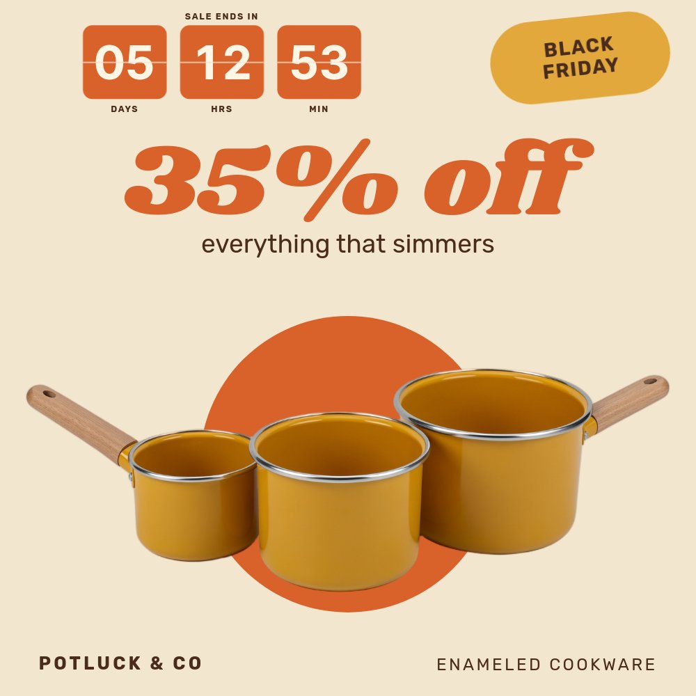 Black Friday Square - Retro Kitchen Template - pane 3