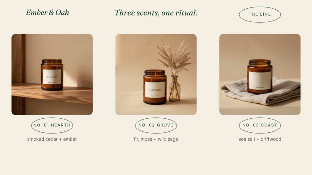 Consumer Brand Pitch - Linen Serif Template - pane 6