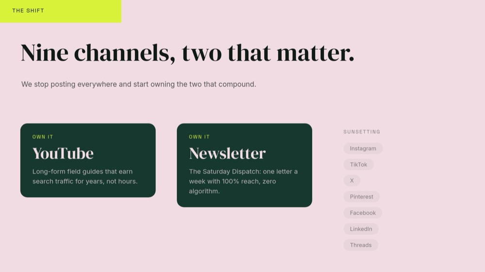 Content Strategy - Forest Neon Template - pane 3
