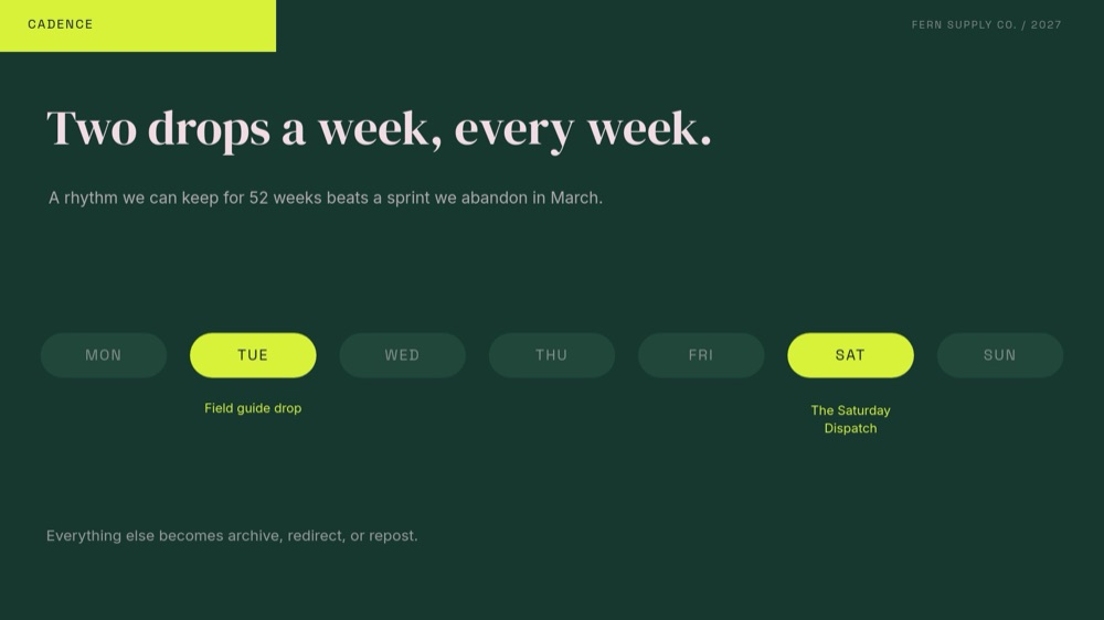 Content Strategy - Forest Neon Template - pane 6