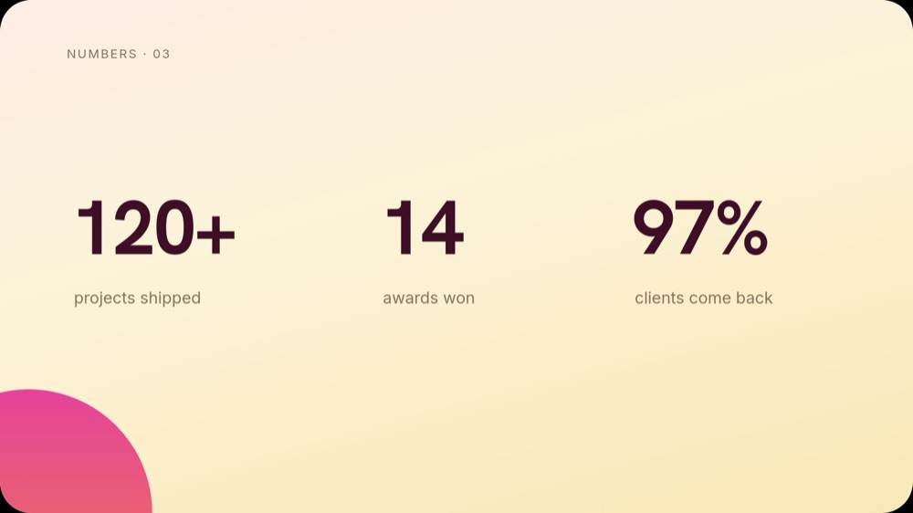Creative Pitch - Warm Gradient Template - pane 4