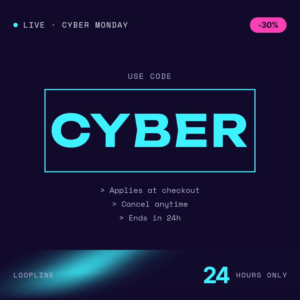 Cyber Monday Flash - 24-Hour Sale Square Template - pane 3