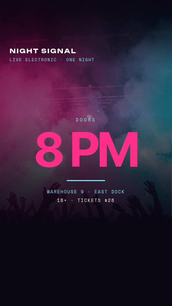 Event Countdown Story - Doors Open Template - pane 3
