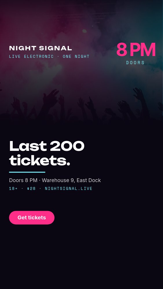 Event Countdown Story - Doors Open Template - pane 4