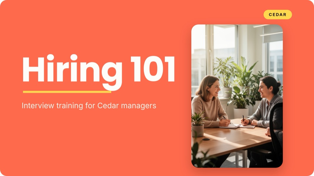 Hiring 101 - Cedar Workshop Template - pane 1