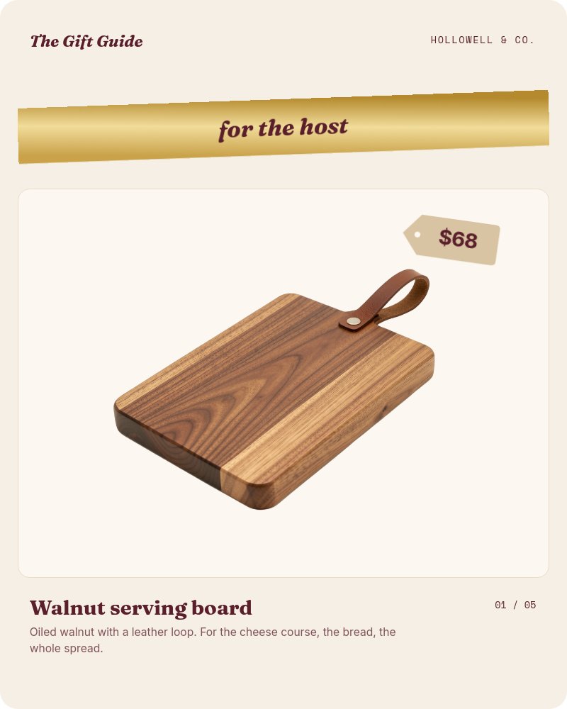 Holiday Gift Guide - Editorial Loop Template - pane 2