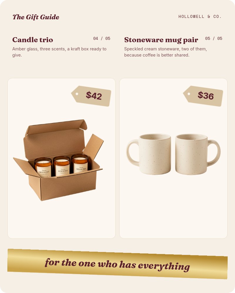 Holiday Gift Guide - Editorial Loop Template - pane 5
