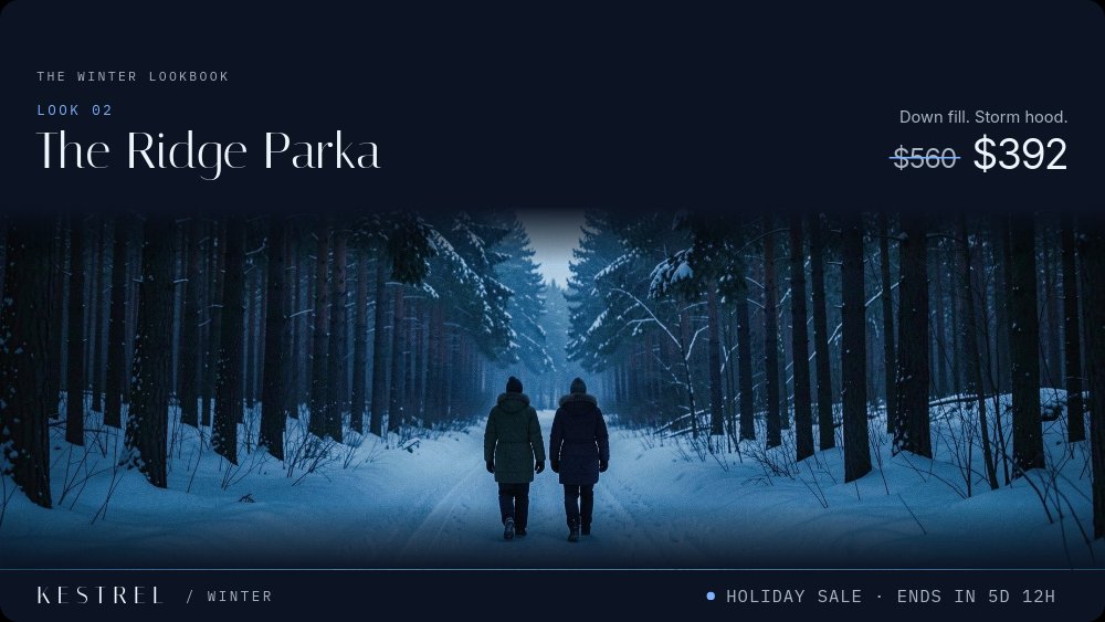 Holiday Sale Lookbook - Winter Hero Template - pane 3