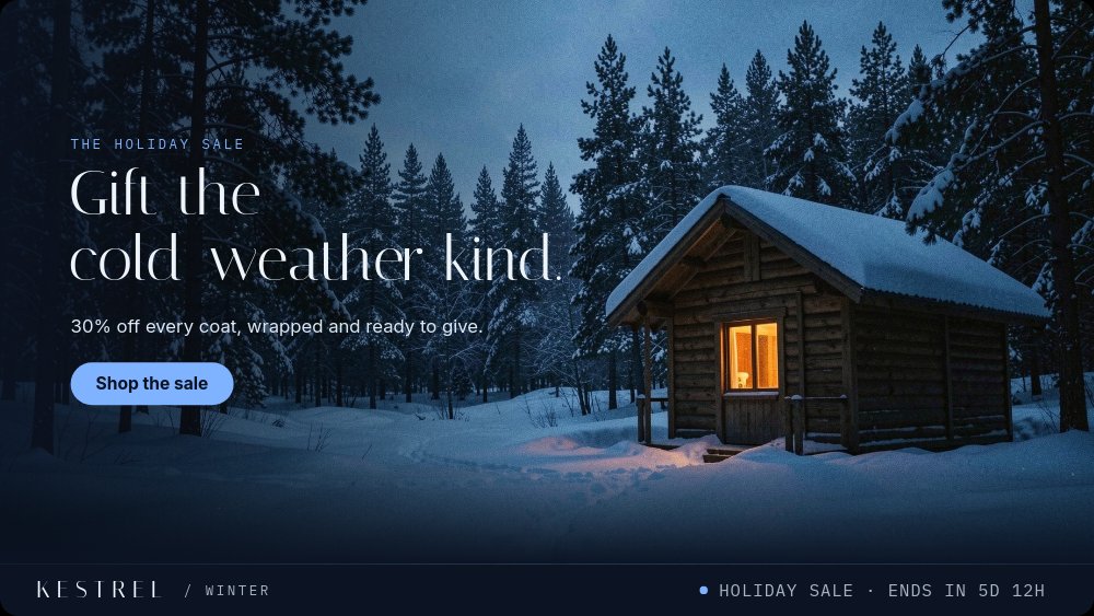 Holiday Sale Lookbook - Winter Hero Template - pane 5