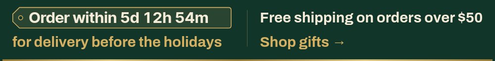 Holiday Shipping Cutoff - Announcement Bar Template - pane 1