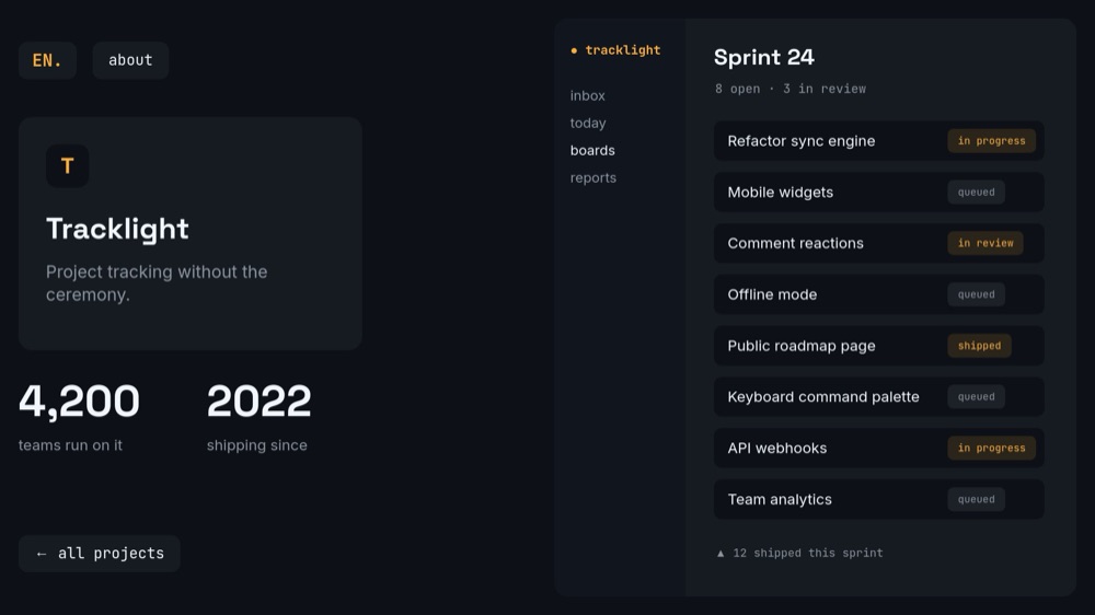 Indie Maker Portfolio - Product Shelf Template - pane 2