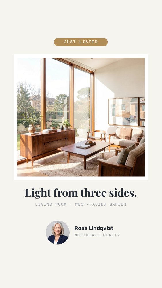 Just Listed Story - Property Reveal Template - pane 3