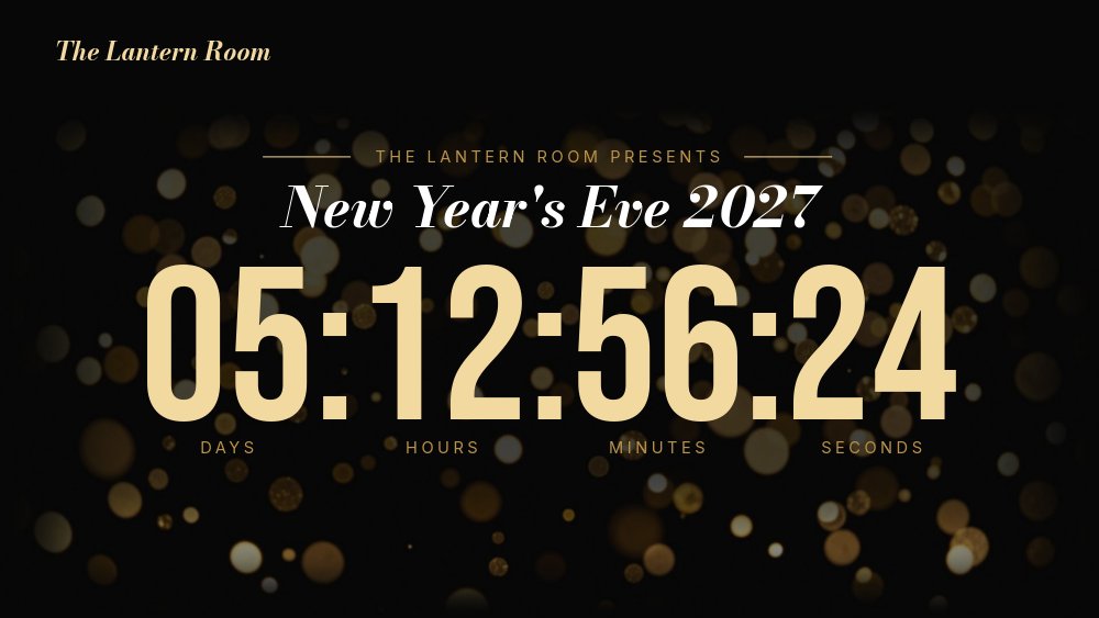 New Year's Eve - Countdown to Midnight Template - pane 1
