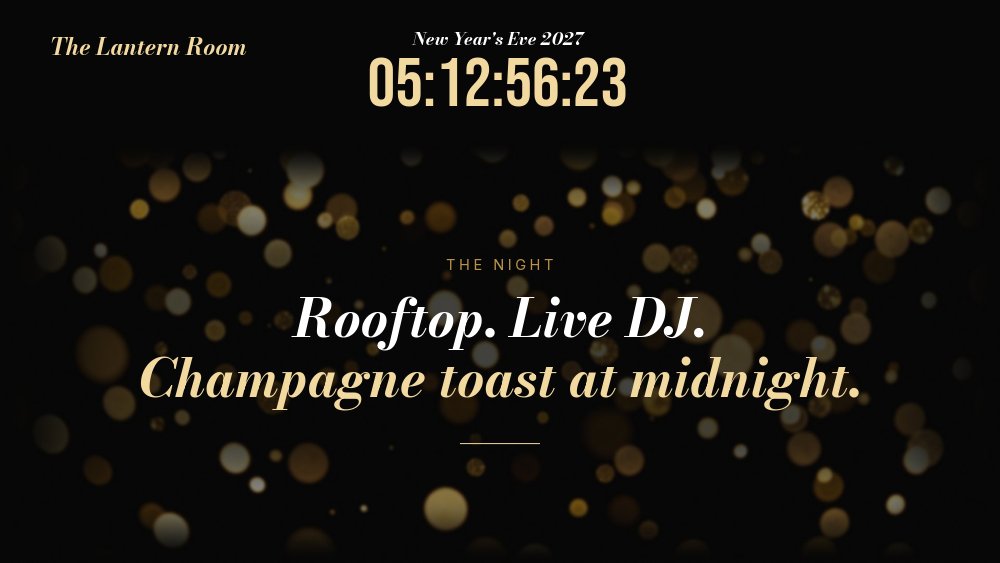 New Year's Eve - Countdown to Midnight Template - pane 2