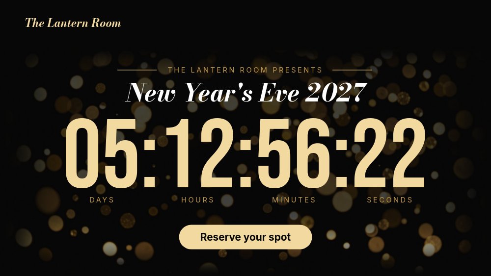 New Year's Eve - Countdown to Midnight Template - pane 4
