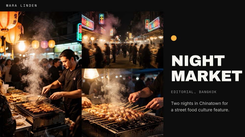 Personal Portfolio - Monochrome Amber Template - pane 6
