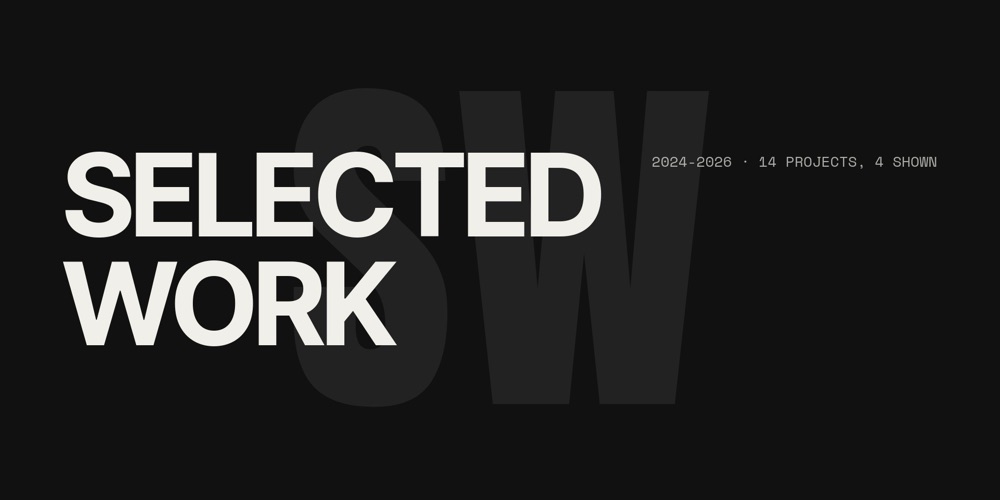 Portfolio Strip - Work Showcase Template - pane 1