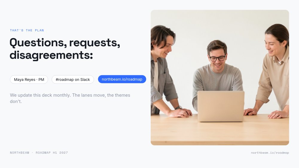 Product Roadmap - Now / Next / Later Template - pane 8