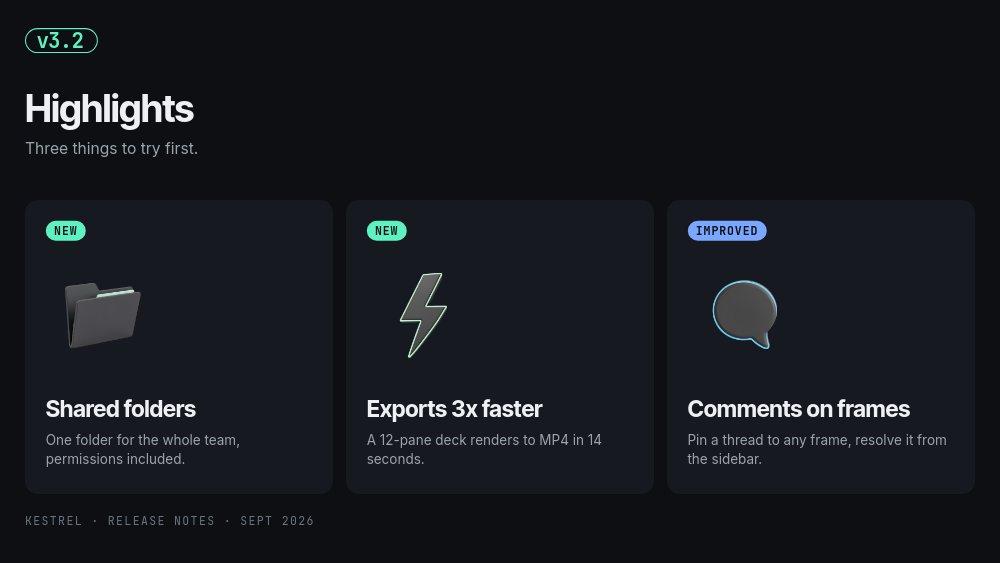 Release Notes - What's New Deck Template - pane 2