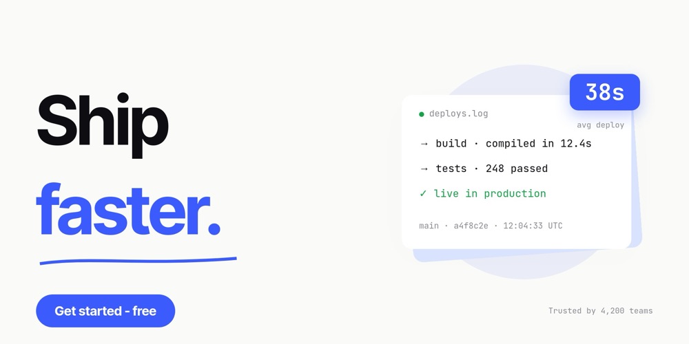 SaaS Hero - Kinetic Type Template - pane 1