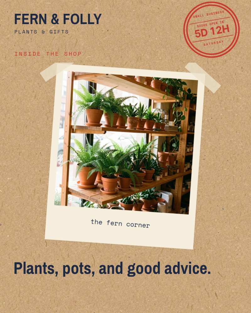 Small Business Saturday - Shop Local Post Template - pane 2