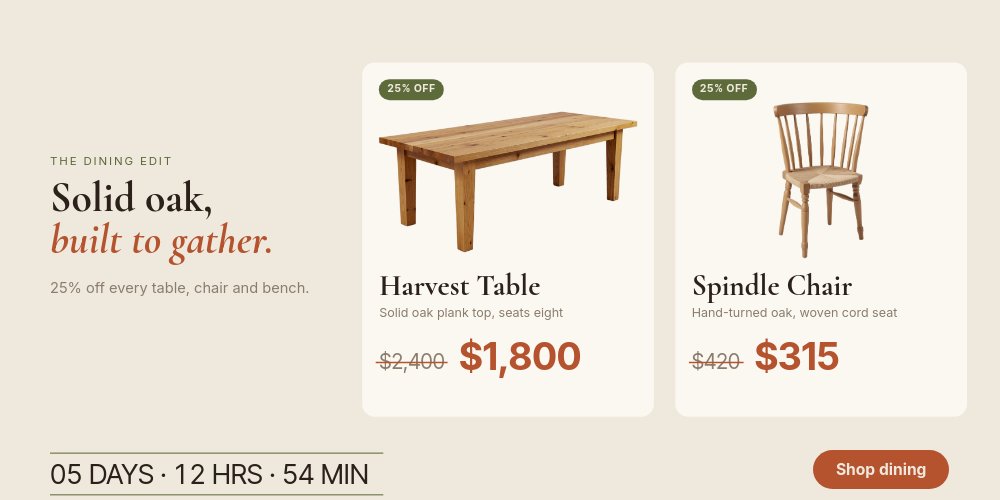 Thanksgiving Weekend Sale - Hearth Hero Template - pane 3
