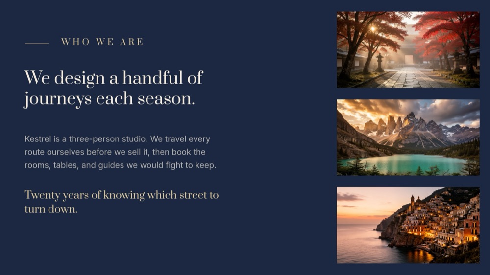 Travel Packages - Midnight Editorial Template - pane 2